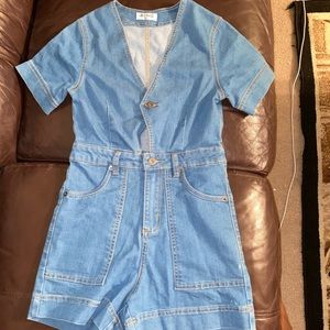 LF DENIM ROMPER